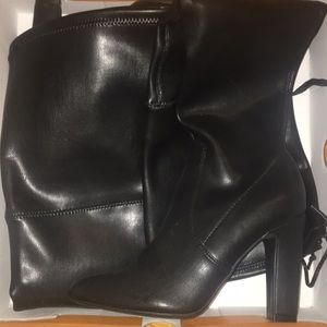 Over the knee leather boots